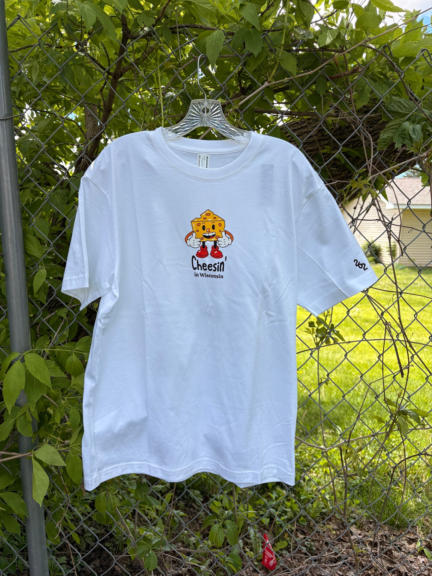 Cheesin' in Wisconsin T-Shirt (White)