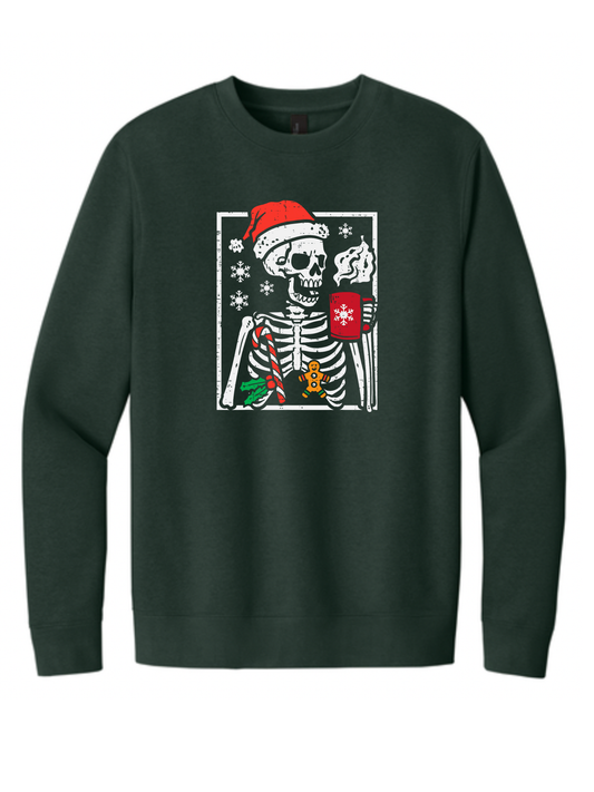 Hot Cocoa Skeleton Crewneck